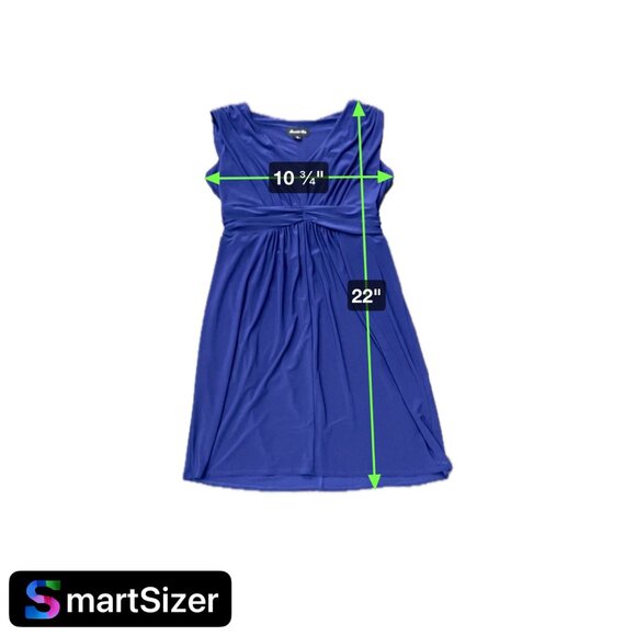 Scarlett Nite Womens V Neck Sleeveless BluePurple Dress Size 14 - Picture 6 of 9